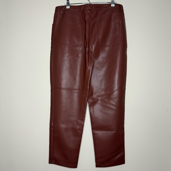 ARITZIA Melina Cognac Vegan Leather Pants - Picture 9 of 12